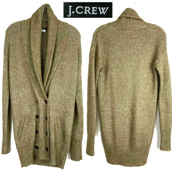J. Crew Sweaters - J Crew Knit Viscose Mohair Blend Double Breasted Cardigan Sweater Size S